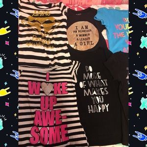Lot of 8 Size 7-8 gently used graphic tees